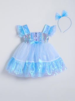 Hopscotch - Sequin Embellished Dress with Headband