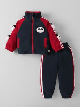 Hopscotch - Panda Applique Jacket with Joggers