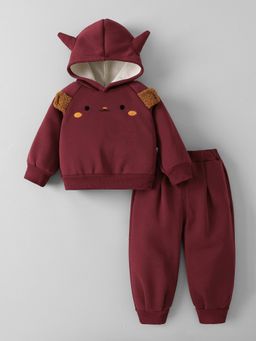 Hopscotch - Animal Applique Hoodie with Joggers