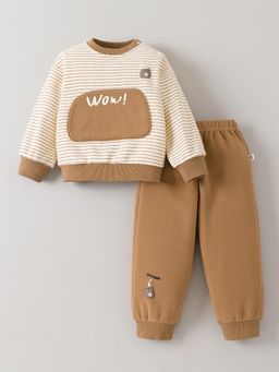 Hopscotch - Embossed Print Sweatshirt with Joggers