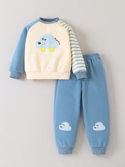 Hopscotch - Car Embroidery Sweatshirt with Joggers
