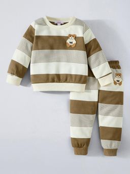 Hopscotch - Teddy Embroidery Sweatshirt with Joggers