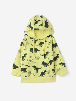 The Souled Store - Yellow Dino Boys Hoodie