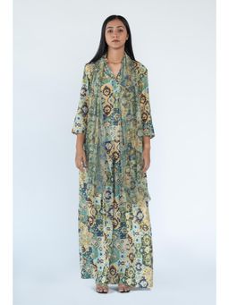 Nikita Vishakha - Multi-Coloured Floral Printed Co-Ord (Set of 3)