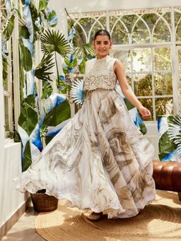 Nikita Vishakha - Multi-Coloured Flap Embellished Dress