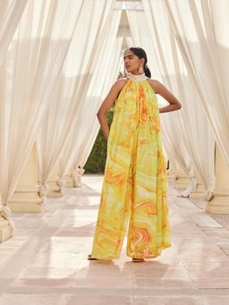 Nikita Vishakha - Yellow Flared Jumpsuit