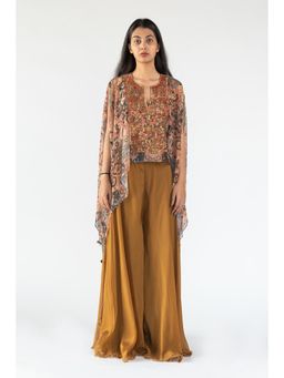 Nikita Vishakha - Multi-Coloured Embroidery Top and Sharara (Set of 2)