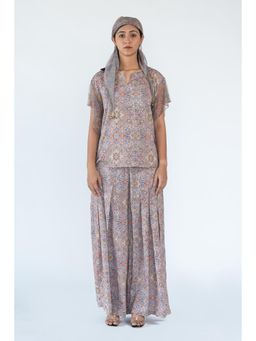 Nikita Vishakha - Grey Printed Co-Ord (Set of 3)