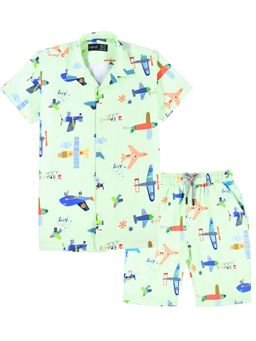 CAVIO - Boys Printed Trendy Half Sleeve Shirt and Shorts