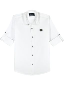 CHARCHIT - Boys Full Sleeves Solid Casual Shirt