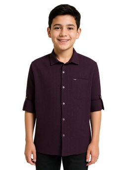 CHARCHIT - Boys Full Sleeves Stripes Casual Shirt