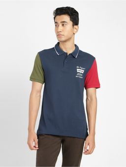 Levi's - Mens Colorblock Polo Collar T-shirt