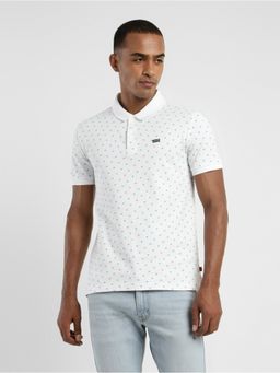 Levi's - Mens Polka Dot Polo Collar T-shirt