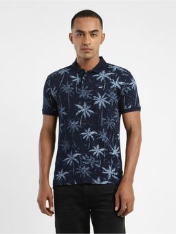 Levi's - Mens All Over Print Polo Collar T-shirt