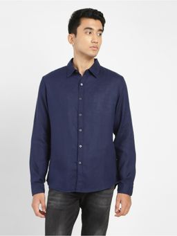 Levi's - Mens Blue Solid Slim Fit Shirt