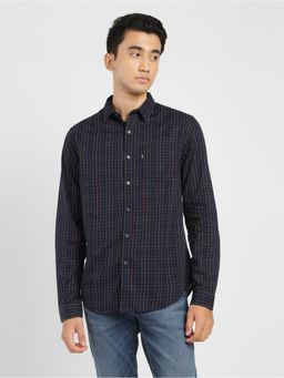 Levi's - Mens Checkered Blue Slim Fit Shirt