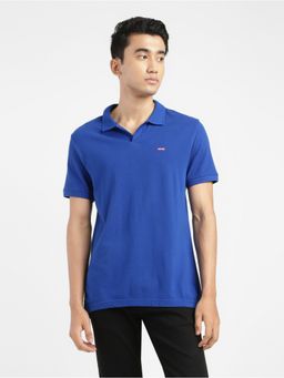 Levi's - Mens Blue Solid Crew Neck T-shirt