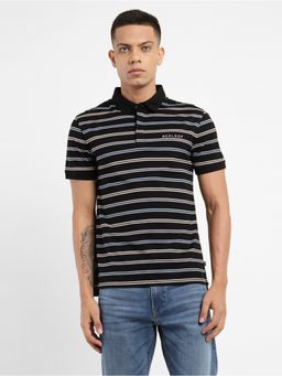 Levi's - Mens Striped Polo Collar T-shirt