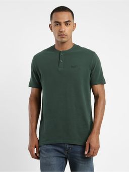 Levi's - Mens Solid Henley Neck T-shirt