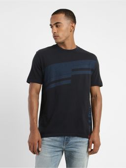 Levi's - Mens Black Solid Crew Neck T-shirt