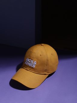 Jack & Jones Junior - Boys Mustard Logo Print Baseball Cap