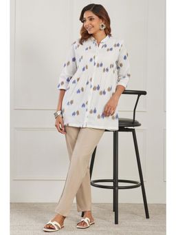 Biba - Women White Cotton Kurti