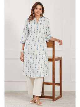 Biba - Women White Cotton Kurta