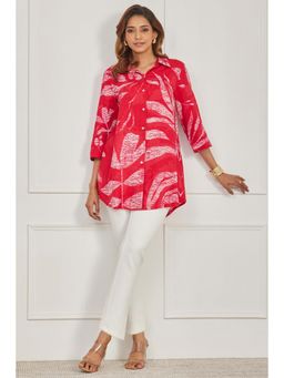 Biba - Women Red Viscose Kurti