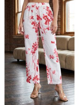 W - Red Pure Cotton Pant