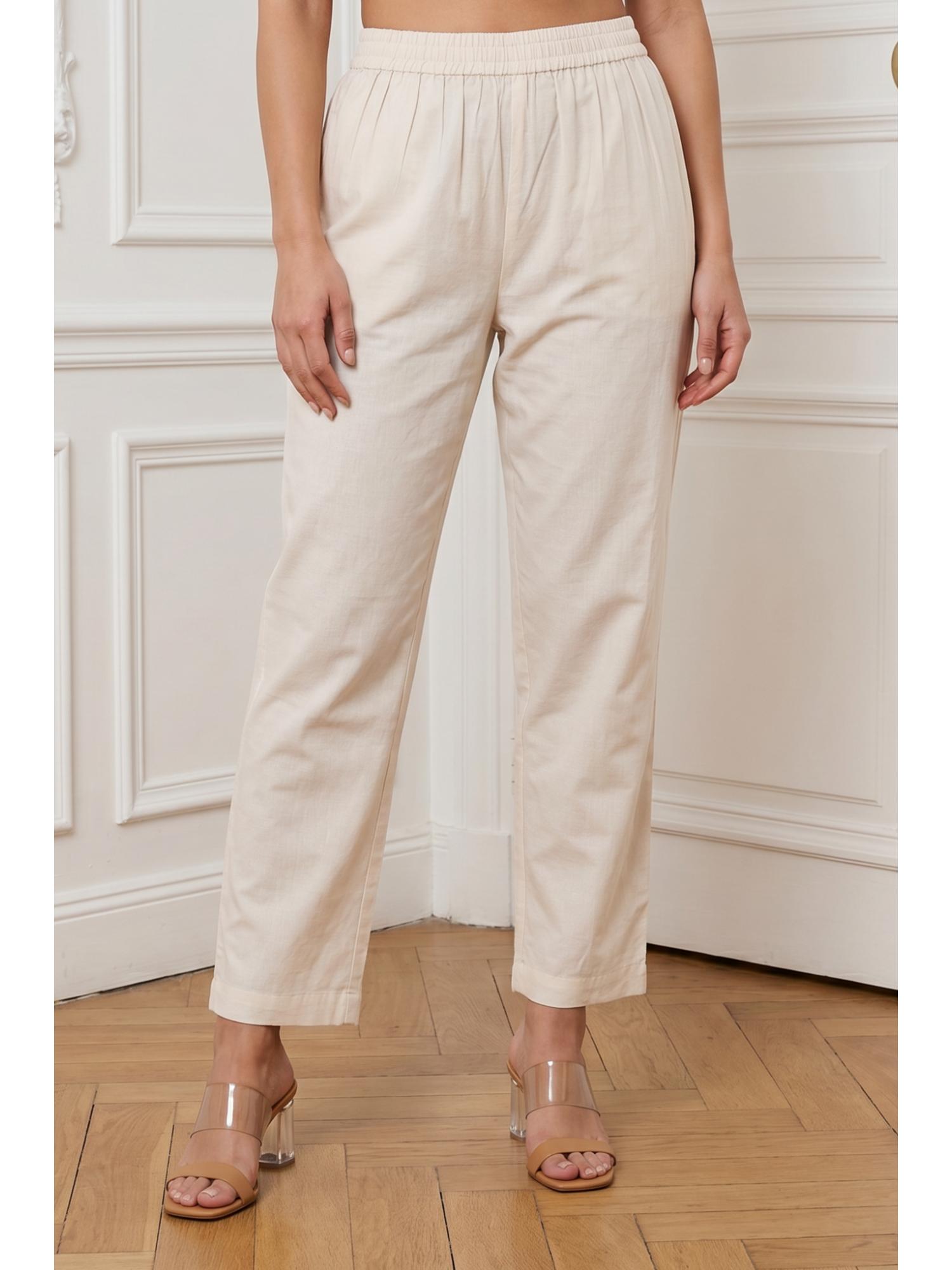 Off White Pure Cotton Pant-picture-13