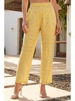 W - Mustard Rayon Pant