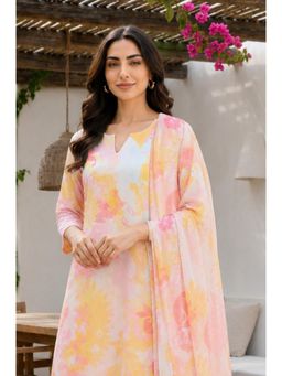 W - Multi-Colour Polyester Dupatta