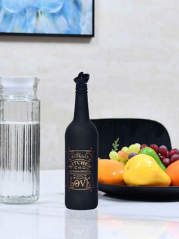 At Home by Nilkamal - Kitchen Love 750 ml Oil Dispenser Bottle Black