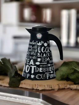 At Home by Nilkamal - Conical Kettle Black 1200 ml