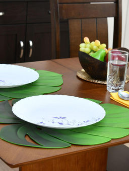 At Home by Nilkamal - Placemat 45 X 35 Cm Set of 2 (Green)