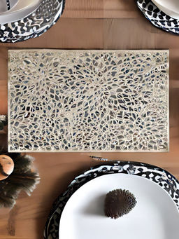 At Home by Nilkamal - 45 X 30 Cm Placemat Set of 6 - Gold