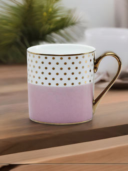 At Home by Nilkamal - Ebony Plus E801 240 ml Coffee Mug Set of 6 Multicolor