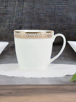 At Home by Nilkamal - Impression 200 ml Coffee Mug Set of 6 White