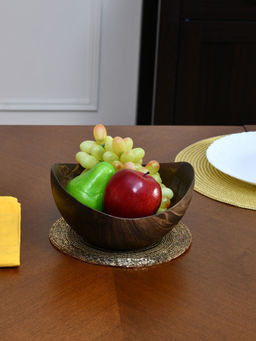 At Home by Nilkamal - Tr-Ath-3 Trivet Set of 2 - Brown