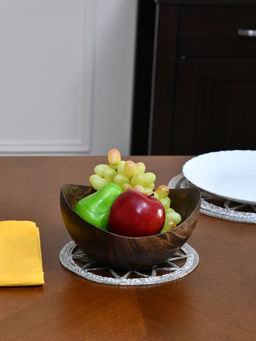 At Home by Nilkamal - Tr-Ath-9 Trivet Set of 2 - Silver