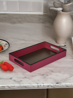 At Home by Nilkamal - Curio Single Tray 36 Cm - Wine