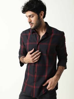 Rare Rabbit - Orac Black Casual Shirts