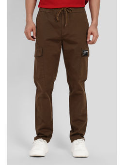 UNDERRATED CLUB - Brown Mid Rise Regular Fit Men's Cargo