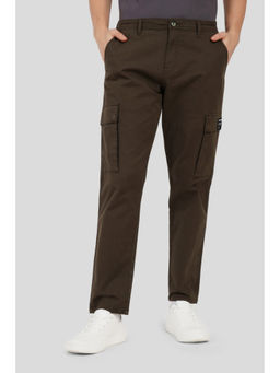 UNDERRATED CLUB - Olive Mid Rise Regular Fit Men's Cargo