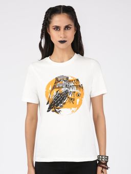 De Moza - Women Casual T-Shirt White