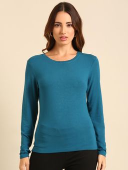 De Moza - Women Casual T-Shirt Dark Teal