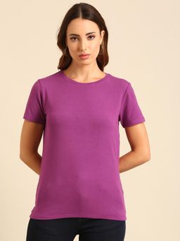 De Moza - Women Casual T-Shirt Light Purple