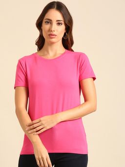 De Moza - Women Casual T-Shirt Pink