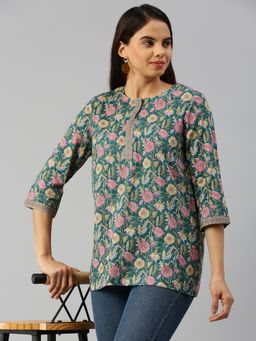 De Moza - Women Casual Tunic Teal