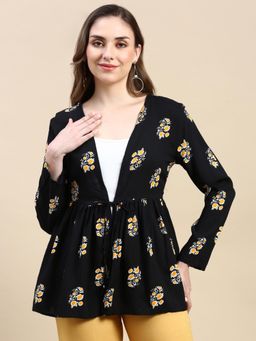 De Moza - Women Casual Tunic Black